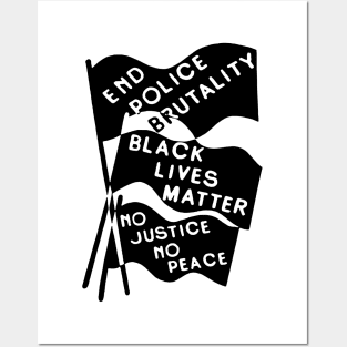 END POLICE BRUTALITY Posters and Art